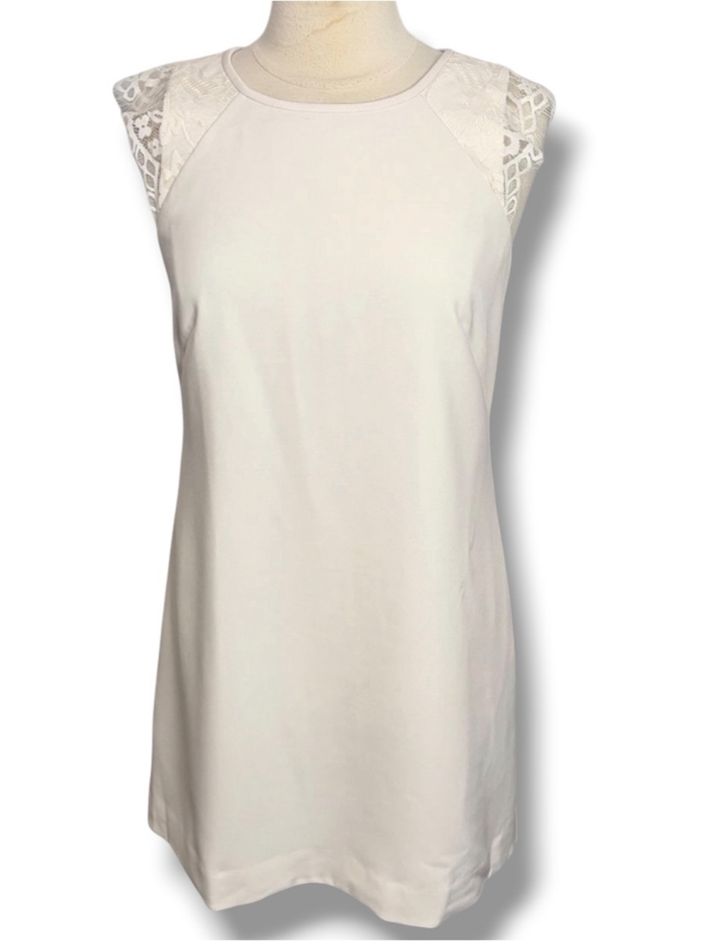 J.CREW NWT Lace Cap-Sleeve Sheath Dress in Cream, Size 6 ($148)